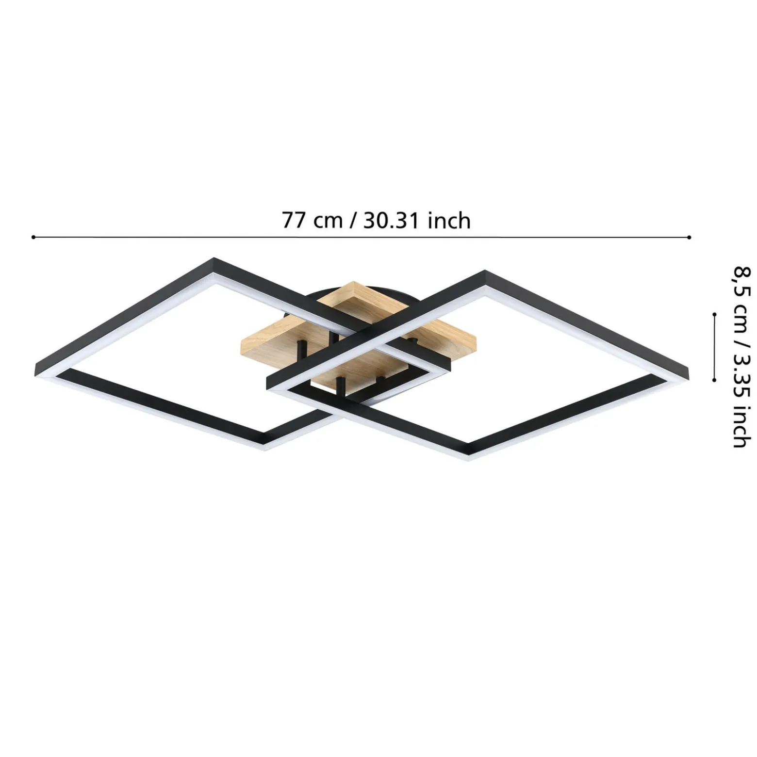 EGLO connect Smart-LED-Deckenlampe Lomaltas-Z, 77cm, 4400lm