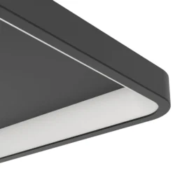 EGLO connect Smart-LED-Deckenlampe Loretello-Z,eckig,schwarz