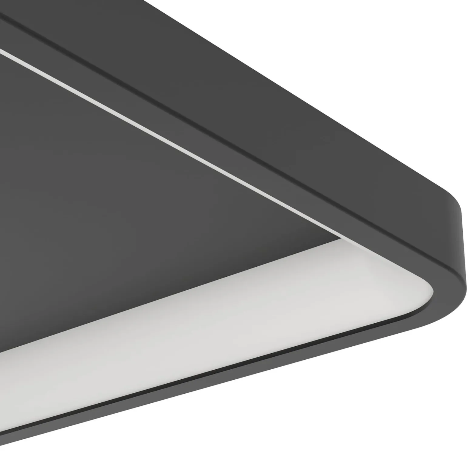 EGLO connect Smart-LED-Deckenlampe Loretello-Z,eckig,schwarz
