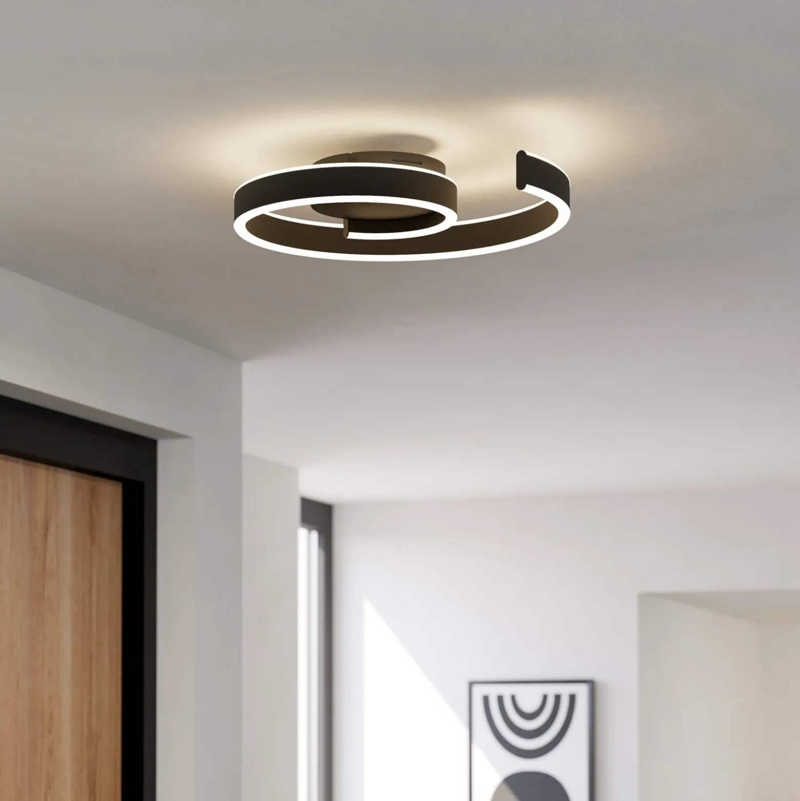 EGLO connect Smart-LED-Deckenleuchte Andabaia-Z, schwarz