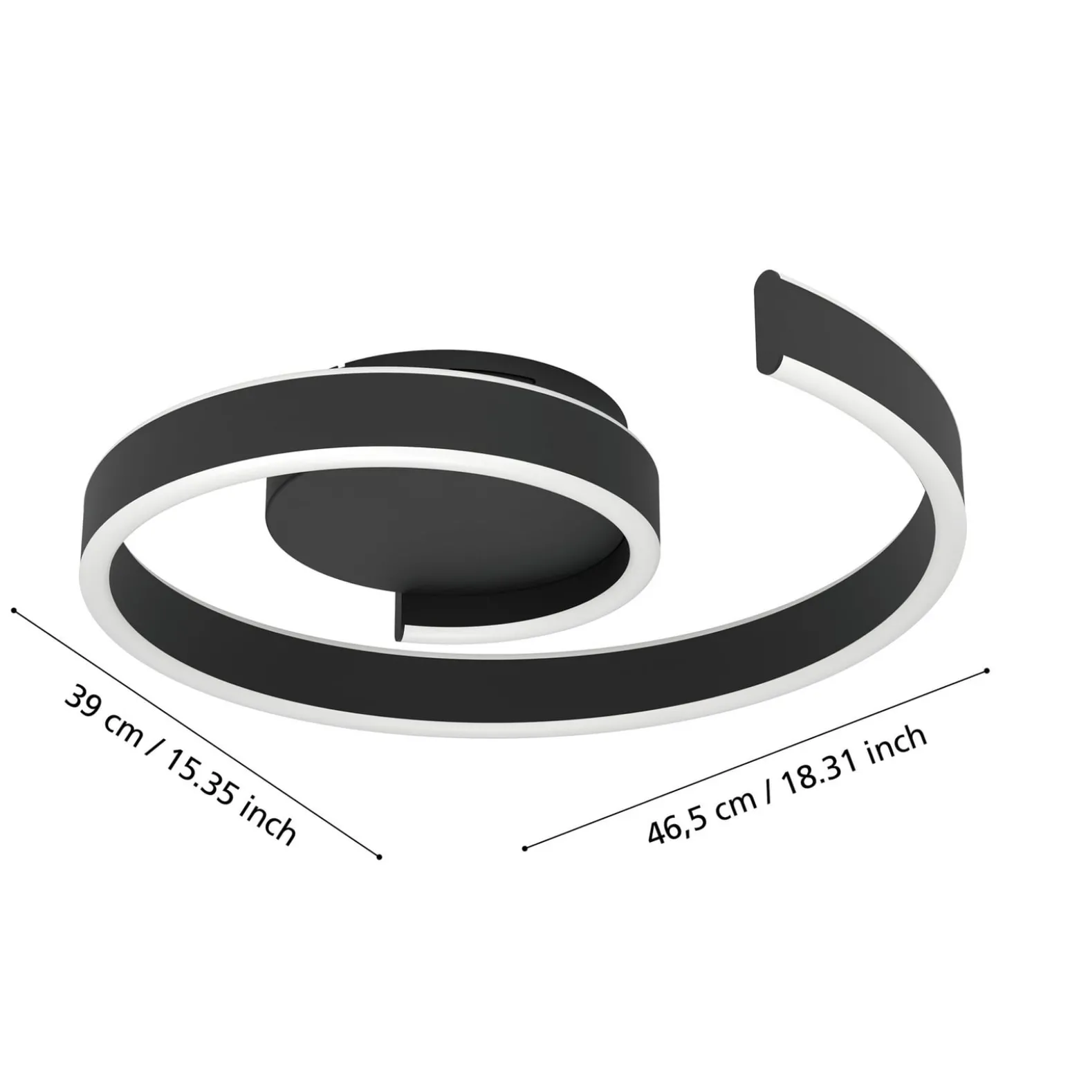 EGLO connect Smart-LED-Deckenleuchte Andabaia-Z, schwarz