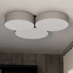EGLO connect Smart-LED-Deckenleuchte Barbano-Z, grau