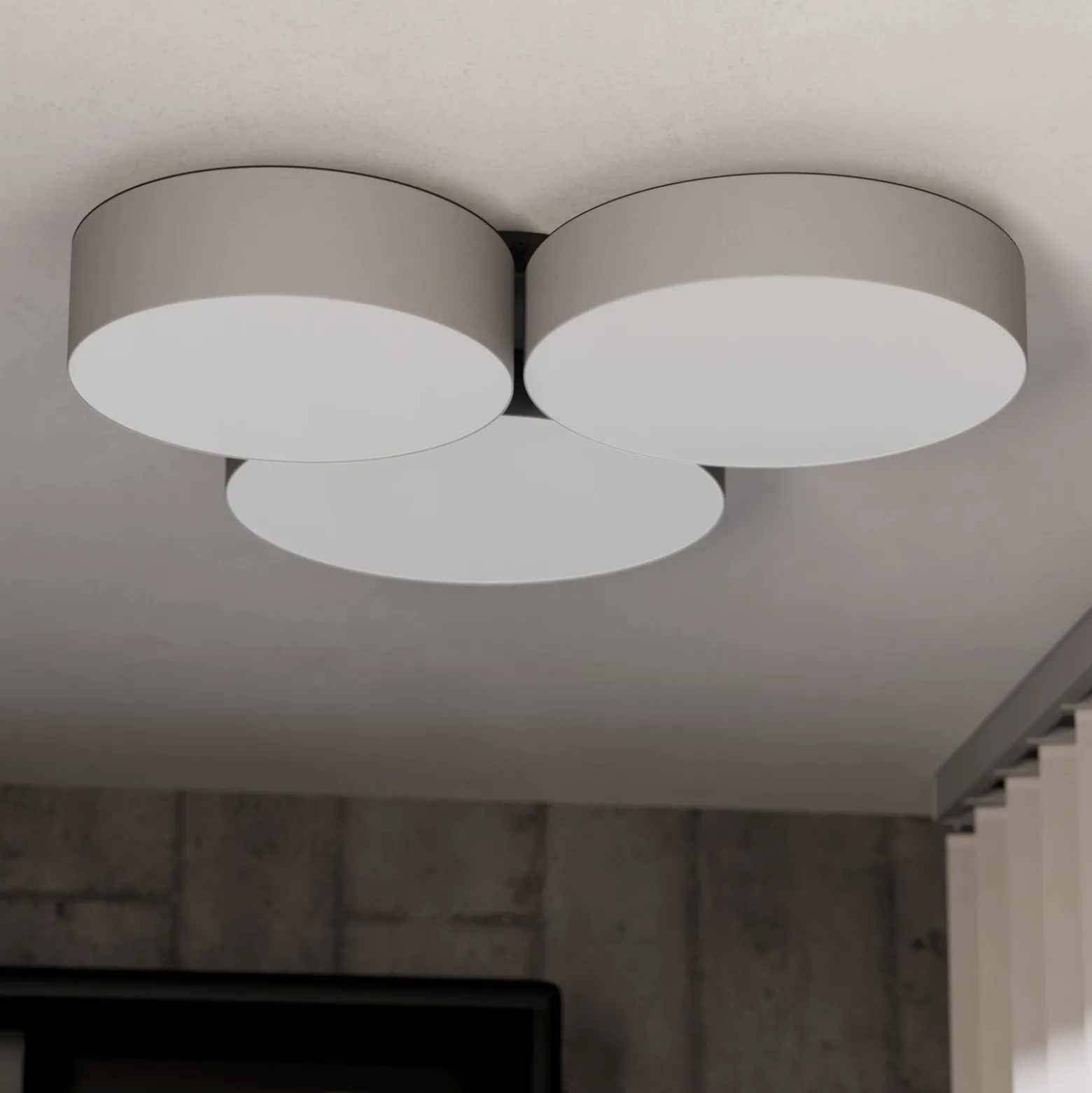 EGLO connect Smart-LED-Deckenleuchte Barbano-Z, grau