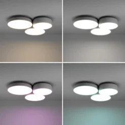 EGLO connect Smart-LED-Deckenleuchte Barbano-Z, grau