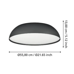 EGLO connect Smart-LED-Deckenleuchte Tollos-Z, Ø 55 cm