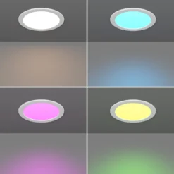 EGLO connect Smart-LED-Einbauleuchte Fueva 6-Z, weiß, Ø 16cm