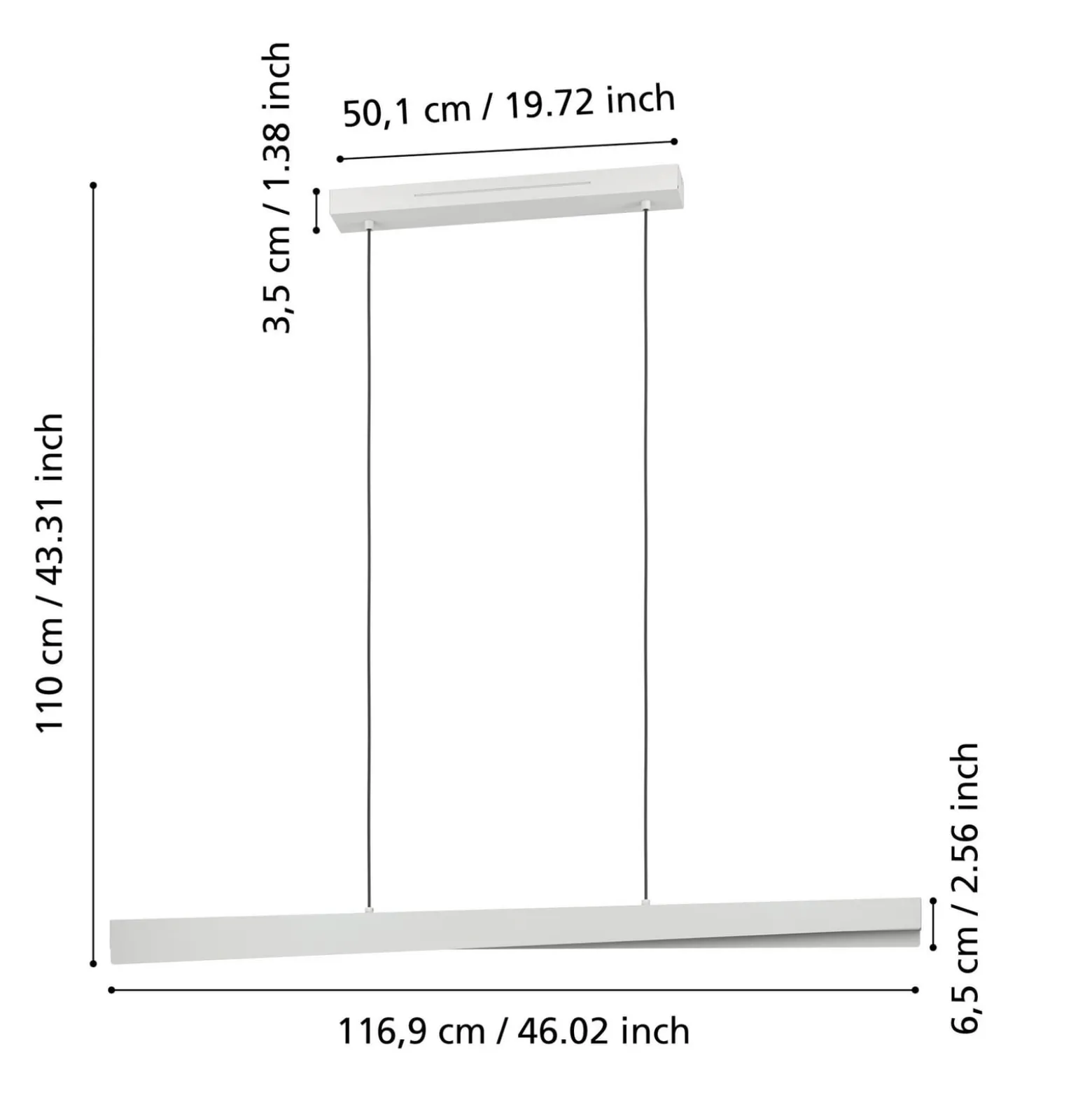 EGLO connect Smart-LED-Hängeleuchte Bolognano-Z, grau