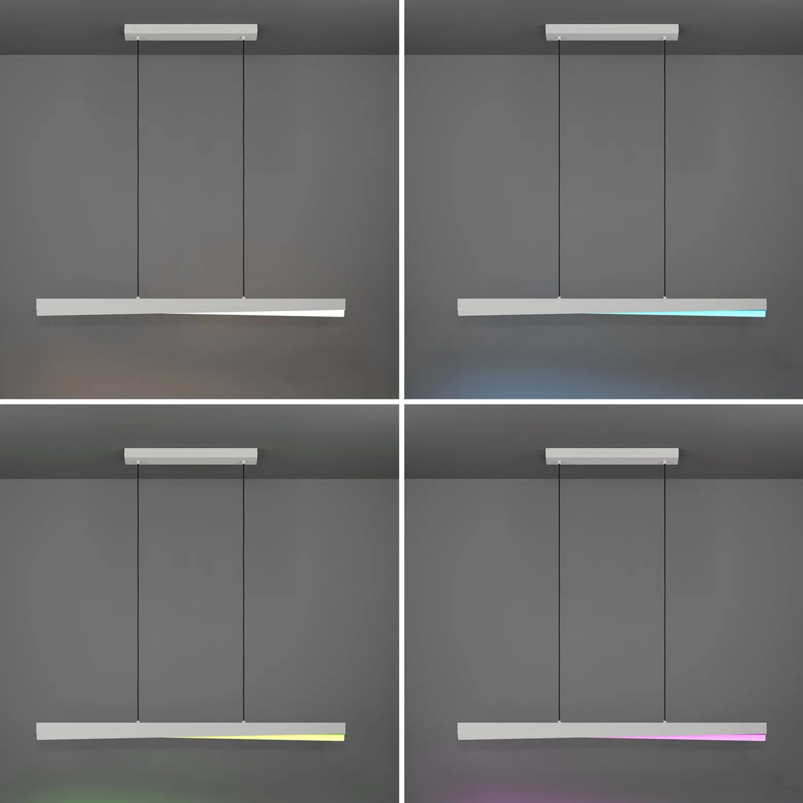EGLO connect Smart-LED-Hängeleuchte Bolognano-Z, grau