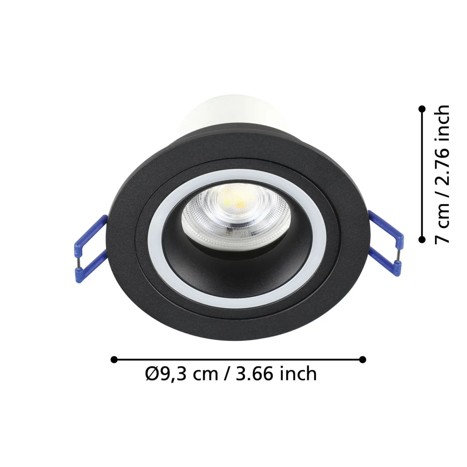 EGLO connect Smart-LED-Leuchte Carosso-Z, Ø 9cm, schwarz