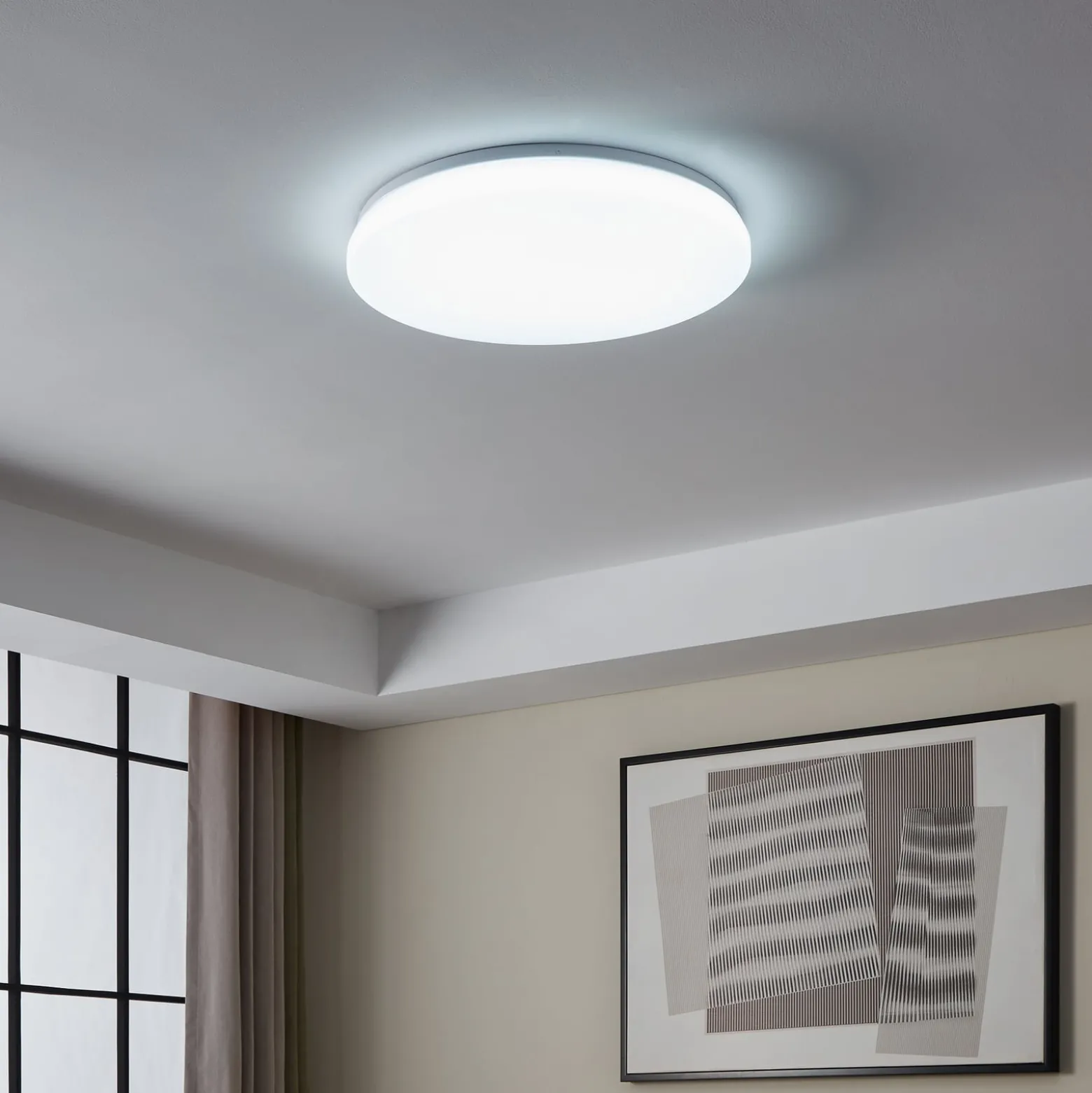 EGLO connect Totari-Z LED-Deckenleuchte, weiß 56cm