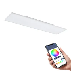 EGLO connect Turcona-Z LED-Deckenlampe 120x30cm