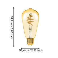 EGLO connect-z E27 ST64 LED-Lampe 5,5W 400lm CCT