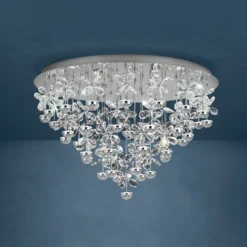 EGLO Stars Of Light LED-Deckenlampe Pianopoli chrom Ø 78cm