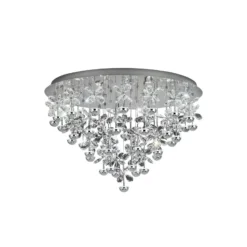 EGLO Stars Of Light LED-Deckenlampe Pianopoli chrom Ø 78cm