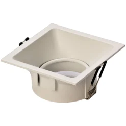 Einbauleuchte Comfort, eckig, matt weiß