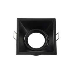 Einbauleuchte Slim Trim Square, schwarz, 9 x 9 cm, Alu, GU10