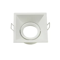 Einbauleuchte Slim Trim Square, weiß, 9 x 9 cm, Alu, GU10