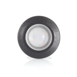 Einbauleuchte Teresa rund schwarz/frosted 3.000K