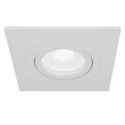 Einbaustrahler Atom, GU10, weiß, eckiger Rahmen