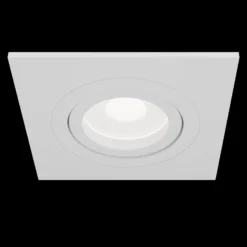 Einbaustrahler Atom, GU10, weiß, eckiger Rahmen