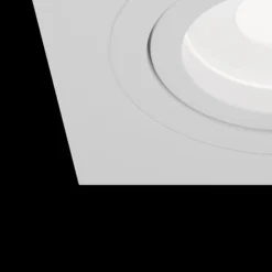 Einbaustrahler Atom, GU10, weiß, eckiger Rahmen
