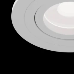 Einbaustrahler Atom, GU10, weiß, runder Rahmen