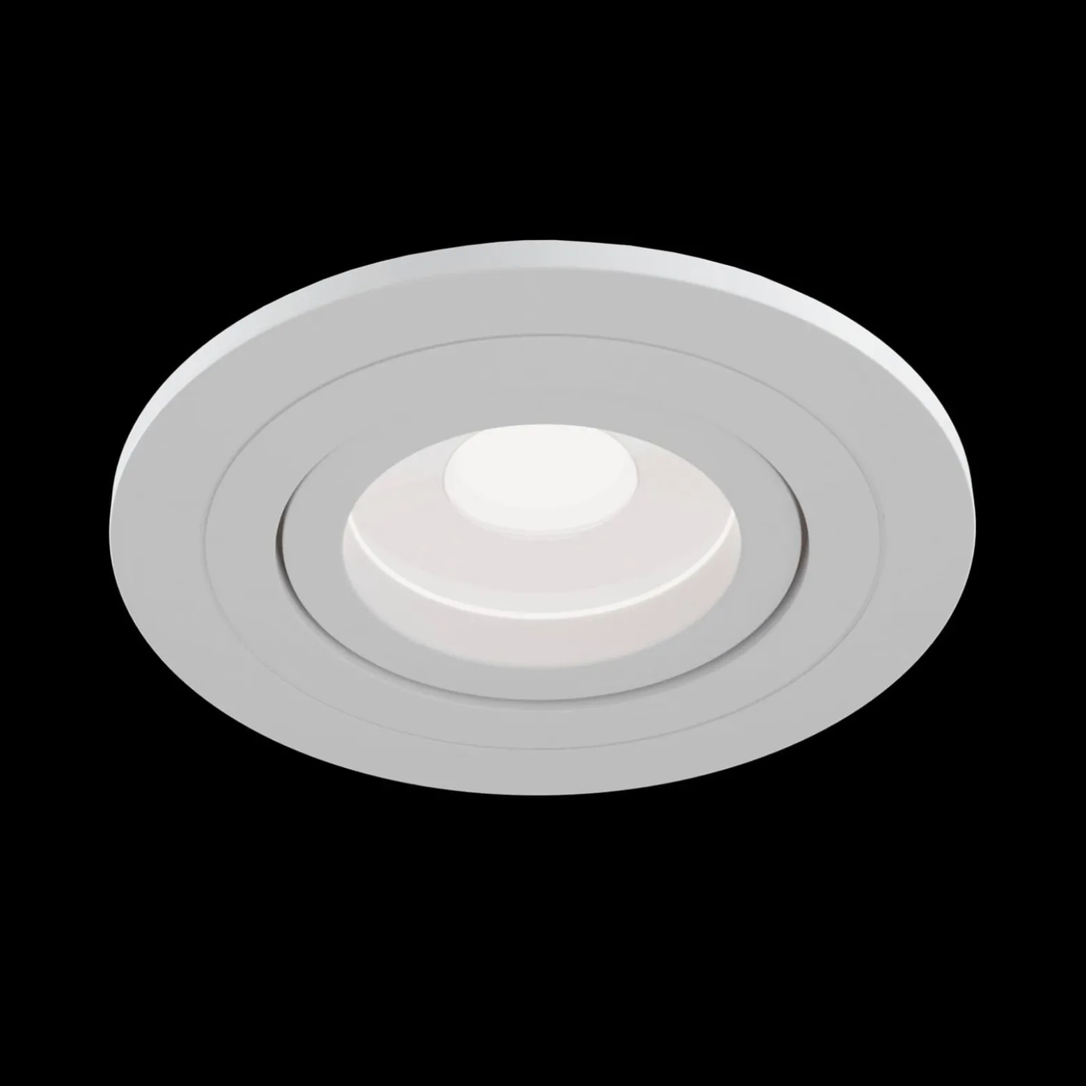 Einbaustrahler Atom, GU10, weiß, runder Rahmen