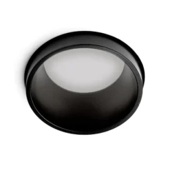 Einbaustrahler Thessaly, schwarz, Gips, Ø 10 cm, GU10