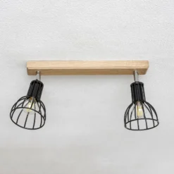 Envostar Aria Deckenlampe Eiche geölt, 2-flammig