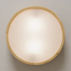 Envostar Deckenleuchte Kerio, Ø 37 cm, Eichenholz natur