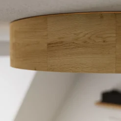 Envostar Deckenleuchte Kerio, Ø 37 cm, Eichenholz natur