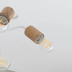 Envostar Joiy Deckenlampe 5-flg verteilt weiß/holz