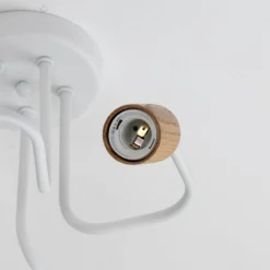 Envostar Joiy Deckenlampe 5-flg verteilt weiß/holz