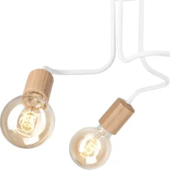 Envostar Joiy Deckenlampe 3-flg verteilt weiß/holz