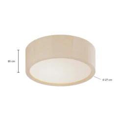Envostar Kerio Deckenlampe, Ø 27 cm, weiß