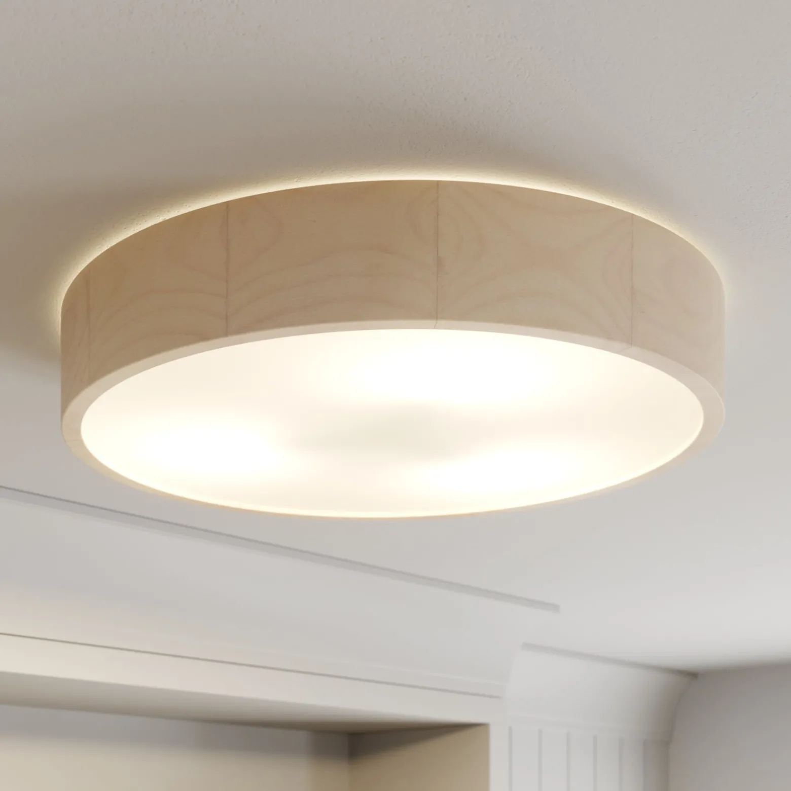 Envostar Kerio Deckenlampe, Ø 47 cm, weiß