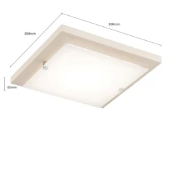 Envostar Kerio Deckenlampe, 30x30 cm, Kiefer natur