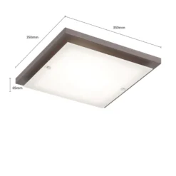 Envostar Kerio Deckenlampe, 35x35 cm, wenge