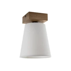Envostar Risco Deckenlampe 1-flg. Stoffschirm weiß