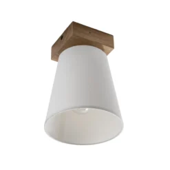 Envostar Risco Deckenlampe 1-flg. Stoffschirm weiß