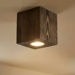 Envostar Tuni Downlight, Kiefer nussbaum gebeizt
