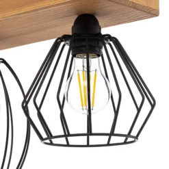 Envostar Various Deckenlampe 4-flg Kiefer natur