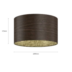 Envostar Veneer Deckenleuchte räuchereiche Ø 40cm