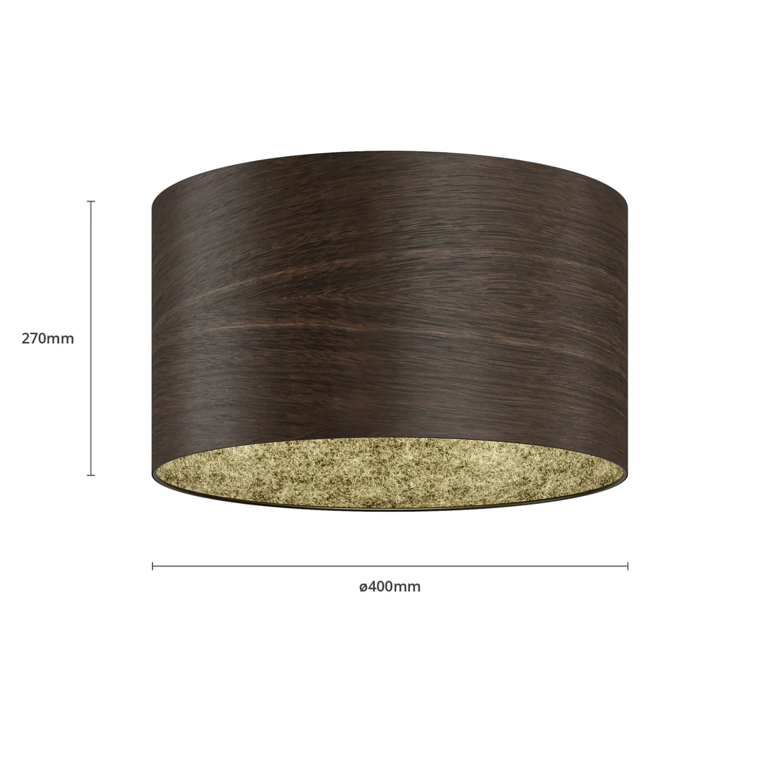 Envostar Veneer Deckenleuchte räuchereiche Ø 40cm