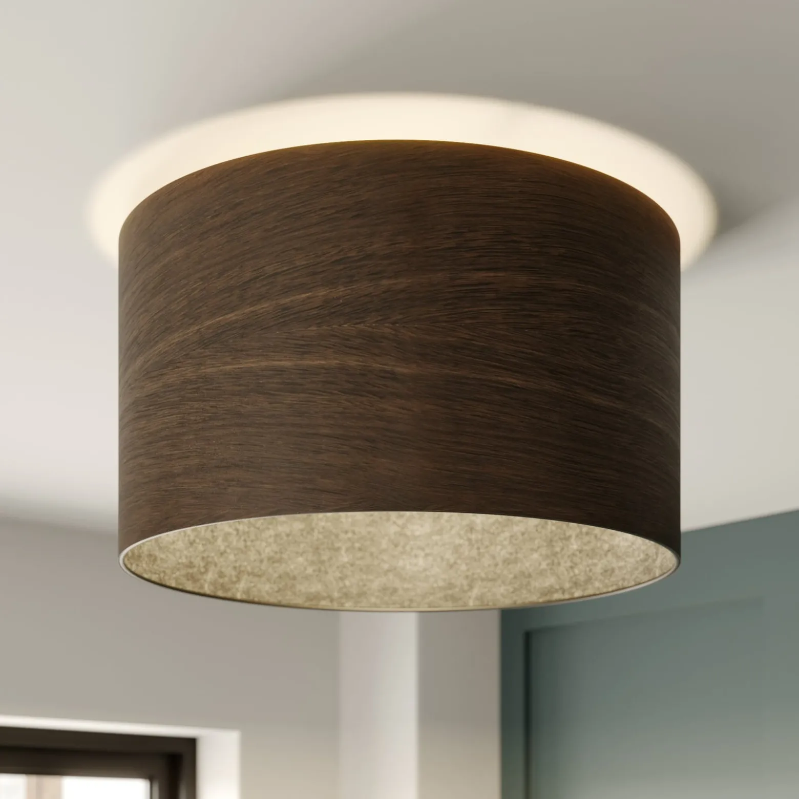 Envostar Veneer Deckenleuchte räuchereiche Ø 40cm