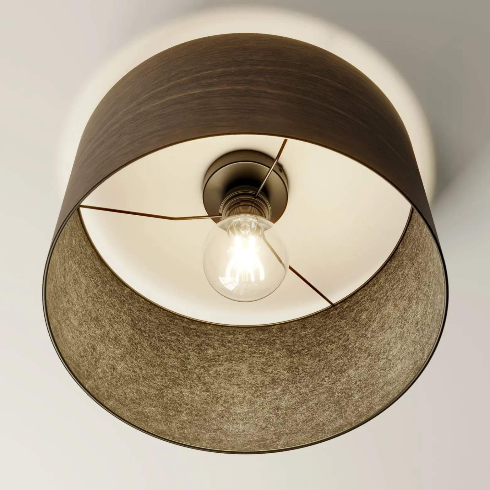 Envostar Veneer Deckenleuchte räuchereiche Ø 40cm