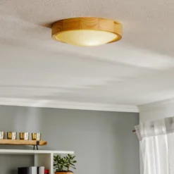 Envostar Zeus Deckenlampe aus Holz, kiefer, Ø27cm