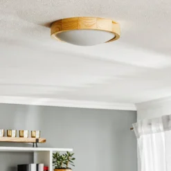 Envostar Zeus Deckenlampe aus Holz, kiefer, Ø27cm