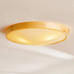 Envostar Zeus Deckenlampe aus Holz, kiefer, Ø 47cm