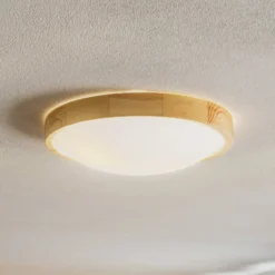 Envostar Zeus Deckenlampe aus Holz, kiefer, Ø 37cm
